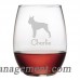Susquehanna Glass Personalized Schnauzer 21 oz. Stemless Wine Glass ZSG4429
